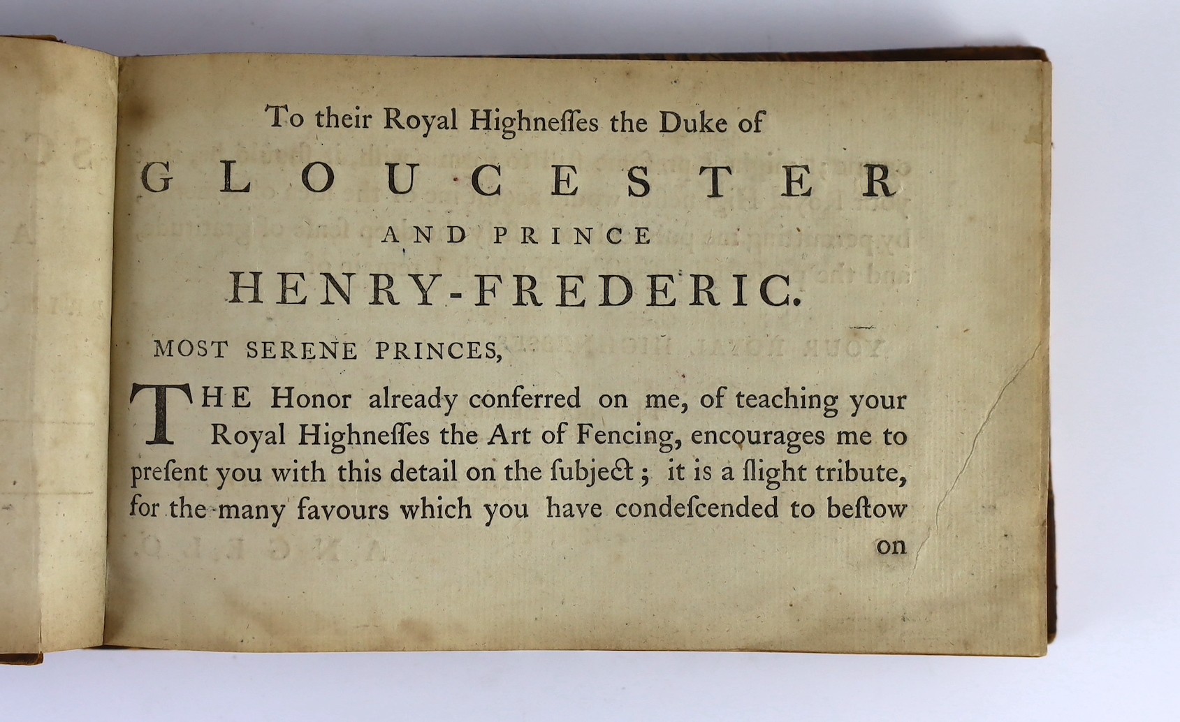 Angelo, Henry - The School of Fencing with ... the Principal Attitudes and Positions Peculiar to the Art. First edition.